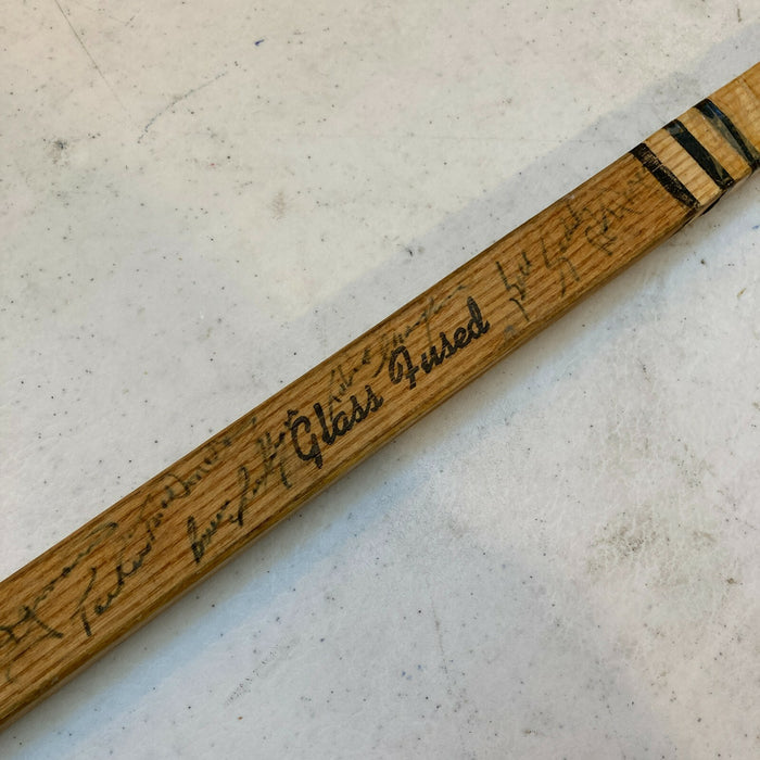 1964-65 Detroit Red Wings Team-Signed Paul Henderson Game Used Stick JSA COA