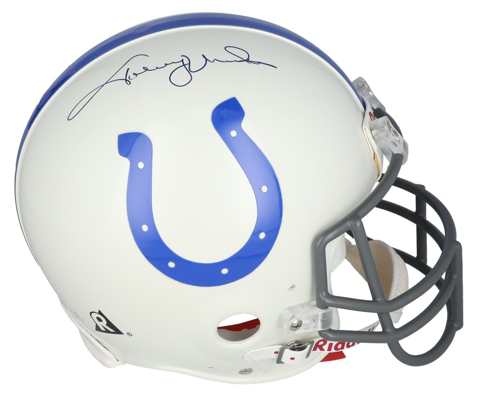 Johnny Unitas Signed Baltimore Colts Riddell Full Size Helmet Beckett COA