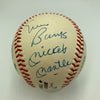 Mickey Mantle Willie Mays Hank Aaron 500 Home Run Signed Baseball PSA DNA