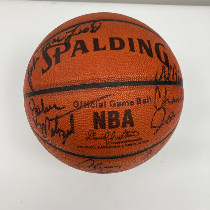 1984-85 Phoenix Suns Team Signed Game Used Spalding Official Basketball Beckett
