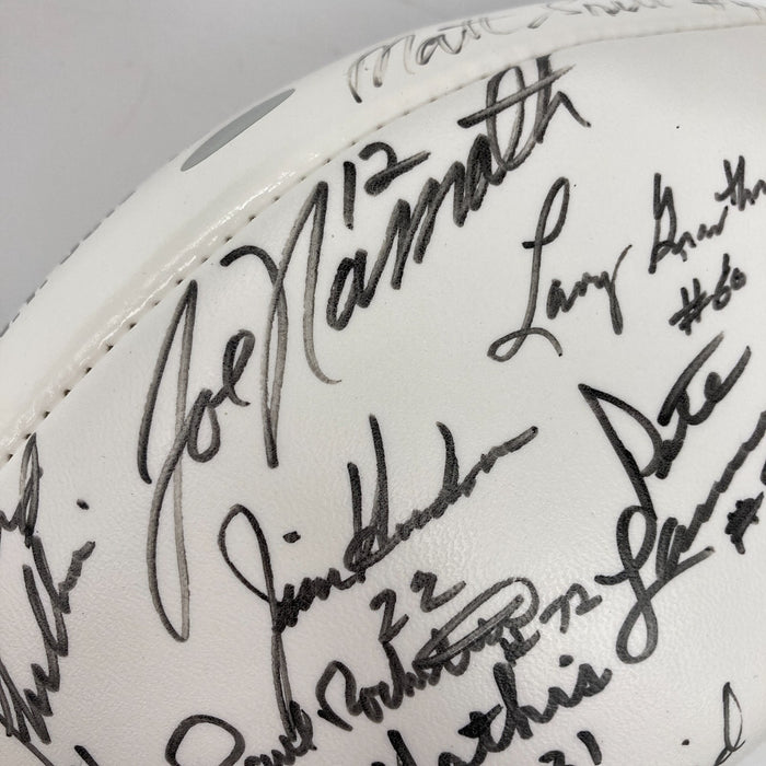 1968 New York Jets Super Bowl Champs Team Signed Wilson Football