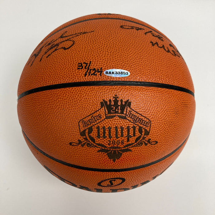 Kobe Bryant "2007-08 MVP" Signed Spalding Game Basketball Upper Deck UDA COA