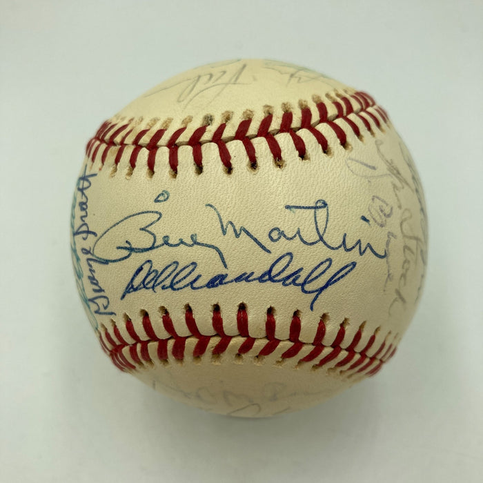 Beautiful 1975 All Star Game Team Signed Baseball Thurman Munson JSA COA