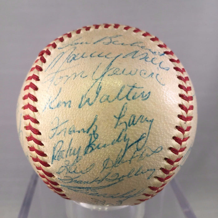 Stunning 1958 Detroit Tigers Team Signed Autographed Baseball Al Kaline PSA DNA