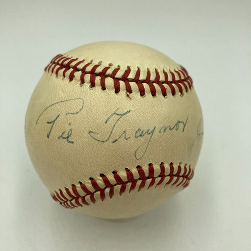 The Finest Pie Traynor Single Signed 1947 National League Baseball PSA DNA COA