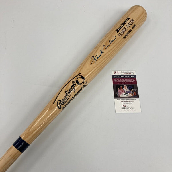 Frankie Avalon Signed Rawlings Personal Model Baseball Bat JSA COA Celebrity