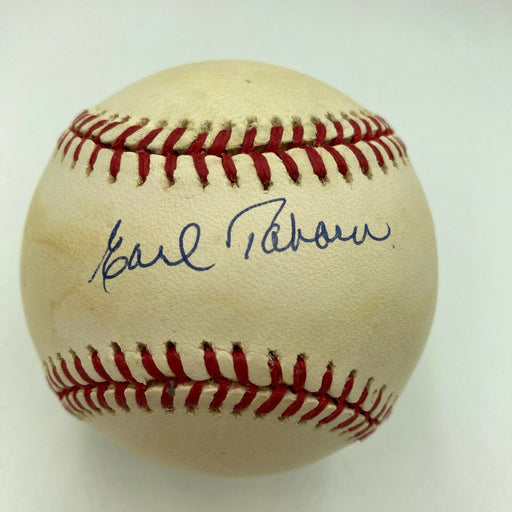 Earl Taborn Signed Official Major League Baseball Negro League Legend JSA COA