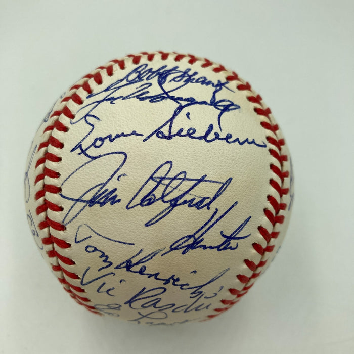 Mickey Mantle New York Yankees Hall Of Fame Legends Multi Signed Baseball JSA