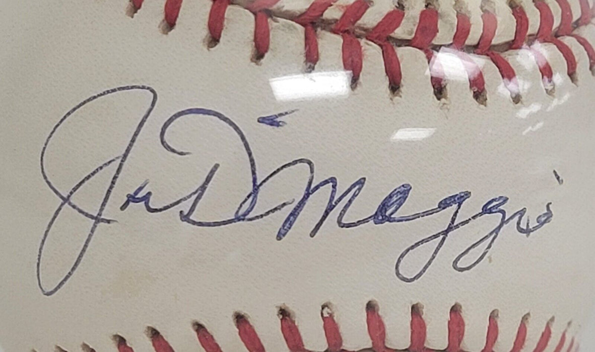 Joe DiMaggio Signed American League Baseball Beckett Graded 9 MINT