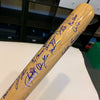 2000 NY Yankees WS Champs Team Signed Bat Derek Jeter Mariano Rivera Steiner COA