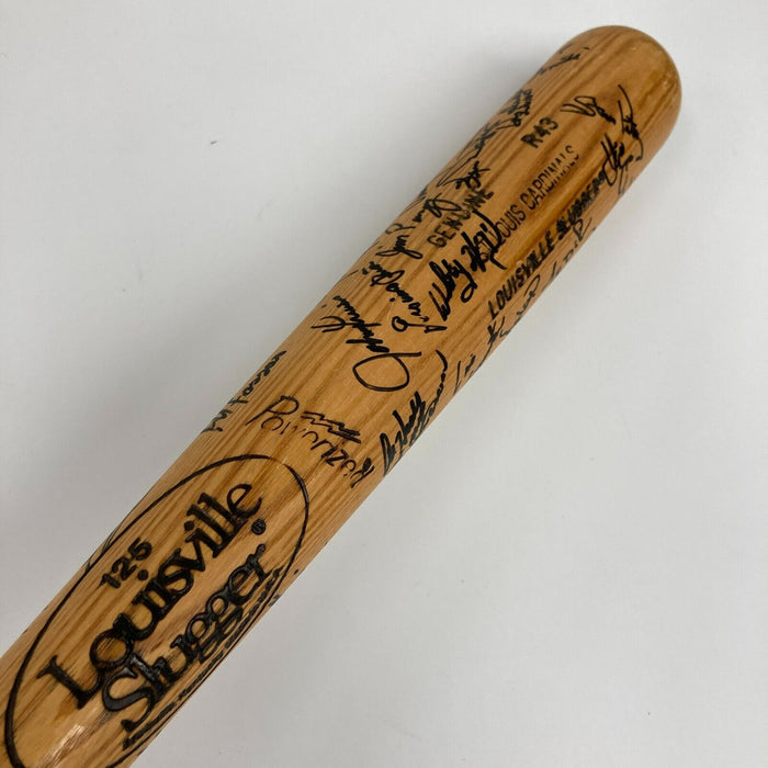 1989 St. Louis Cardinals Team Signed Game Used Baseball Bat 45+ Sigs JSA COA