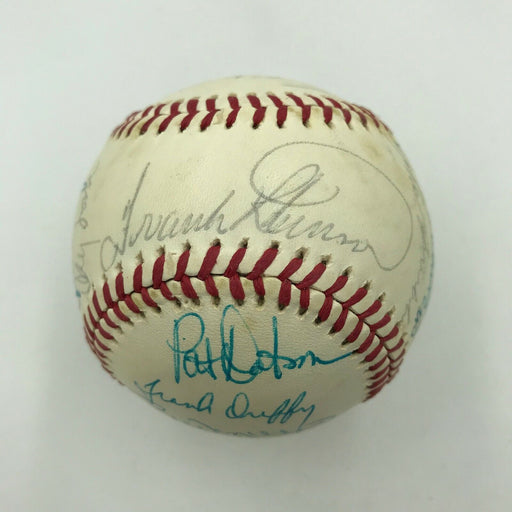 1977 Cleveland Indians Team Signed American League Baseball Frank Robinson