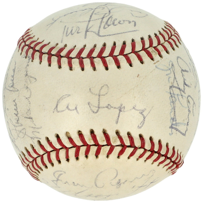 Nellie Fox 1961 Chicago White Sox Team Signed American League Baseball JSA COA