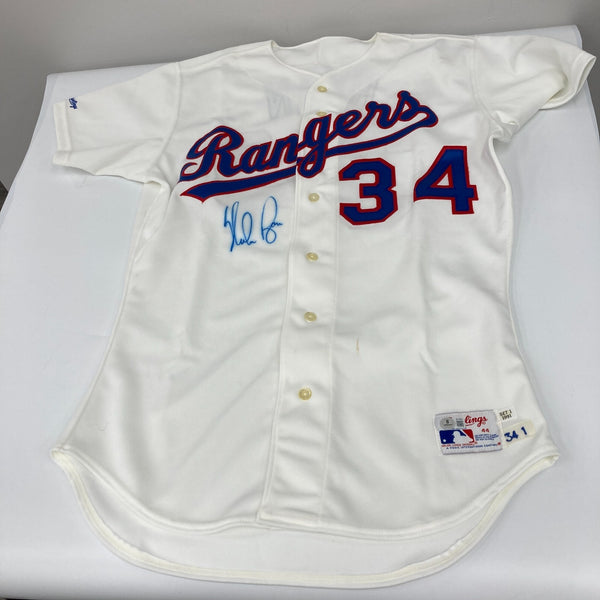 Nolan Ryan Signed Authentic Game Model 1991 Texas Rangers Rawlings Jersey BAS