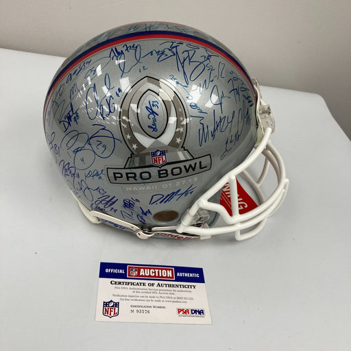 Peyton Manning 2013 Pro Bowl Multi Signed Authentic Game Helmet 60+ Sigs PSA DNA