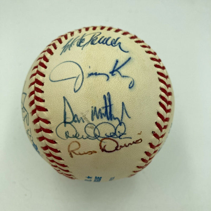 Derek Jeter Mariano Rivera Core Four Rookie 1995 Yankees Signed Baseball JSA
