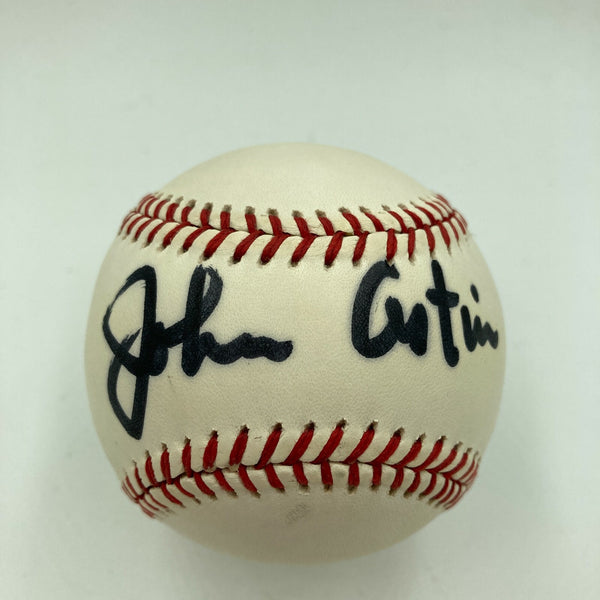 John Astin The Addams Family Signed Major League Baseball Movie Star JSA COA
