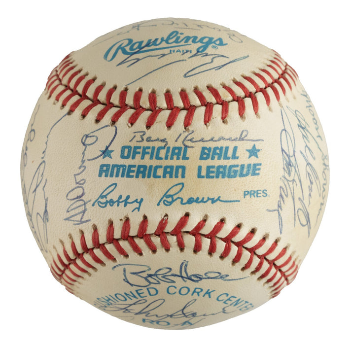 1961 New York Yankees World Series Champs Team Signed Baseball Mickey Mantle JSA