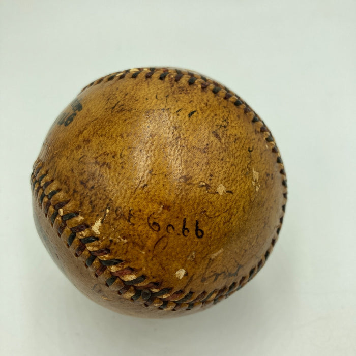 Christy Mathewson & Ty Cobb 1918 Team Signed National League Baseball JSA COA