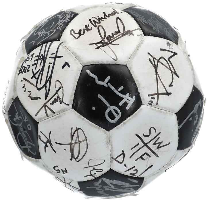 Donald Trump & Kanye West Celebrity Multi Signed Soccer Ball 30+ Sigs JSA COA