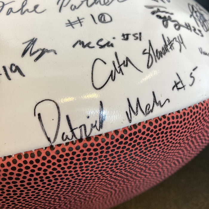 Patrick Mahomes 2013 Whitehouse Wildcats High School Team Signed Football JSA