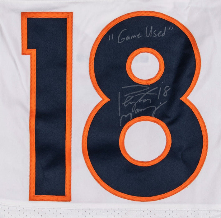 Peyton Manning 2012 Signed Game Used Denver Broncos Jersey Steiner COA