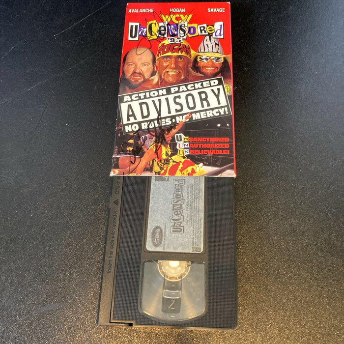 Sherri Martel Brian Knobbs & Goldust Signed Hulk Hogan 1995 WCW VHS Movie JSA