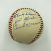 Chuck Dressen Single Signed 1940's National League Baseball Brooklyn Dodgers PSA