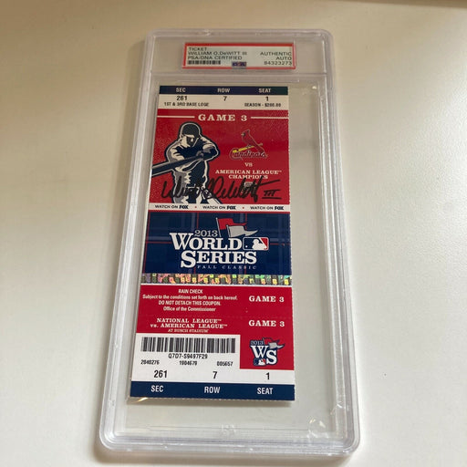 William DeWITT III Signed Autographed 2013 World Series Ticket PSA DNA