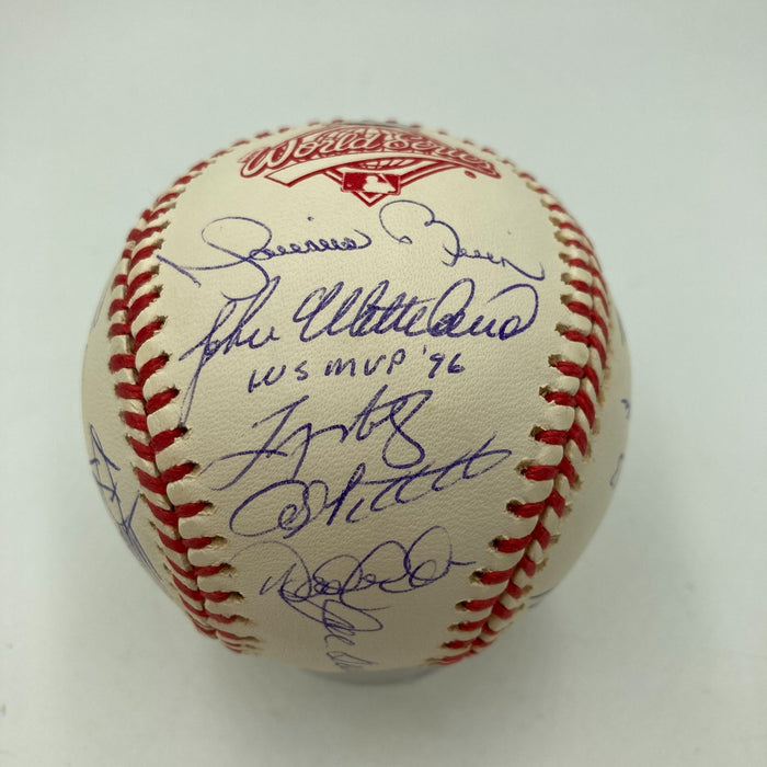 1996 Yankees Team Signed World Series Baseball Derek Jeter Mariano Rivera JSA