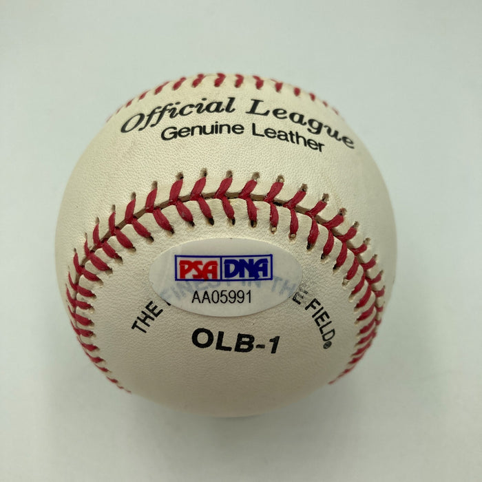 Beautiful Joe Dimaggio Signed American League Baseball PSA Graded MINT 9