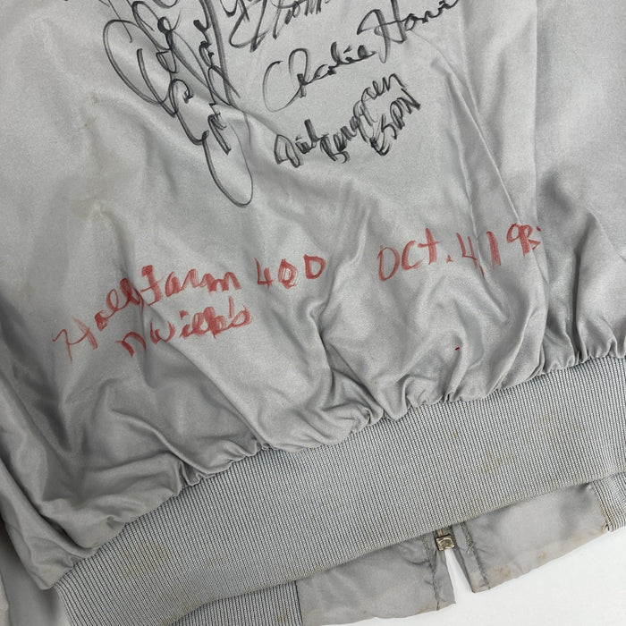Dale Earnhardt Sr. Richard Petty NASCAR Legends Multi Signed 1987 Jacket JSA COA