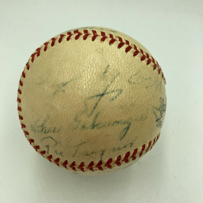 Kid Nichols Ty Cobb Jimmie Foxx Cy Young Tris Speaker HOF Signed Baseball PSA