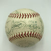 Pie Traynor Lefty Grove Joe Dimaggio Hall Of Fame Multi Signed Baseball JSA