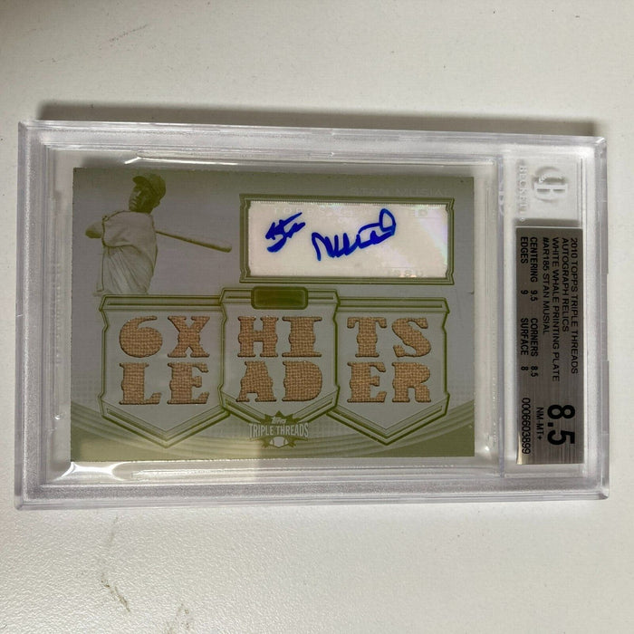 2010 Topps Tribute Stan Musial 1/1 White Whale Game Used Jersey Auto BGS 8.5