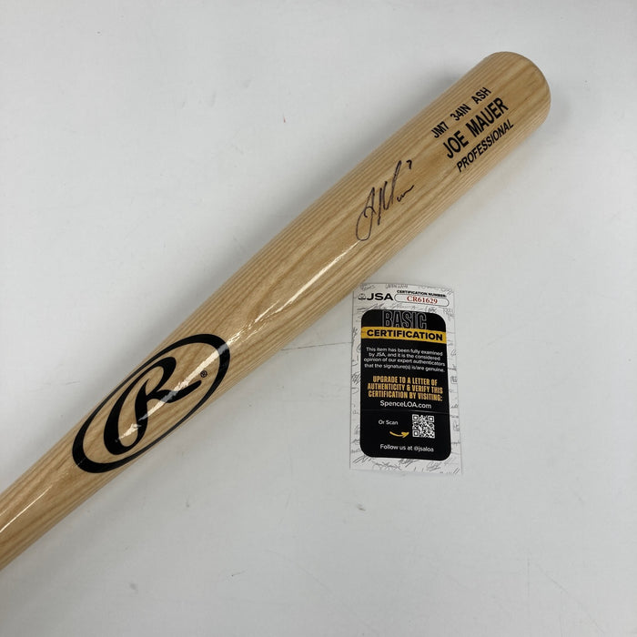 Joe Mauer Signed Game Model Baseball Bat JSA COA