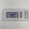 Derek Jeter "The Dive" Signed Original Full Ticket PSA DNA 10 GEM MINT