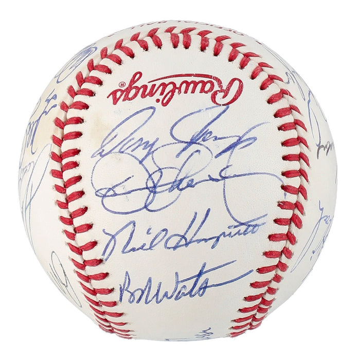 1988 Oakland Athletics A's AL Champs Team Signed World Series Baseball JSA COA