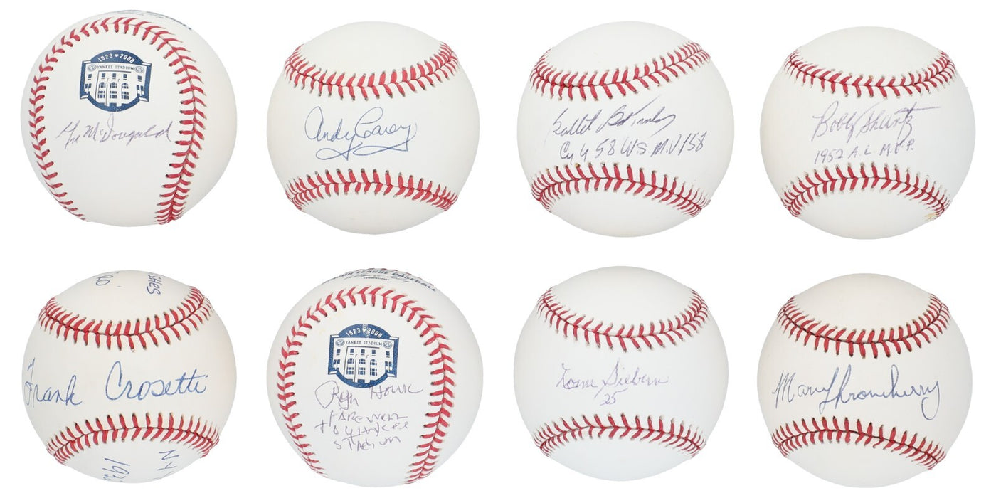 1958 New York Yankees WS Champs Team Signed Baseball Collection 33 Balls PSA JSA