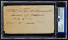 Walter Meanwell University of Wisconsin & Missouri Signed Cut Dec. 1953 HOF PSA