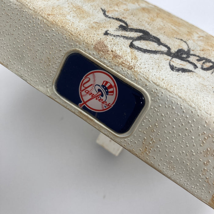 Derek Jeter Signed Authentic 2004 Game Used Base Steiner COA Yankees VS Red Sox