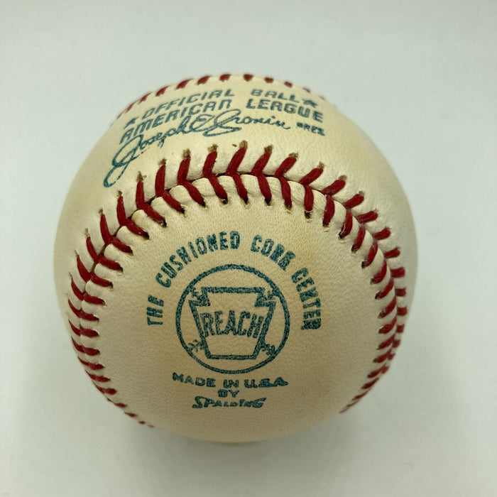 Mickey Mantle Signed Vintage American League Joe Cronin Baseball JSA COA