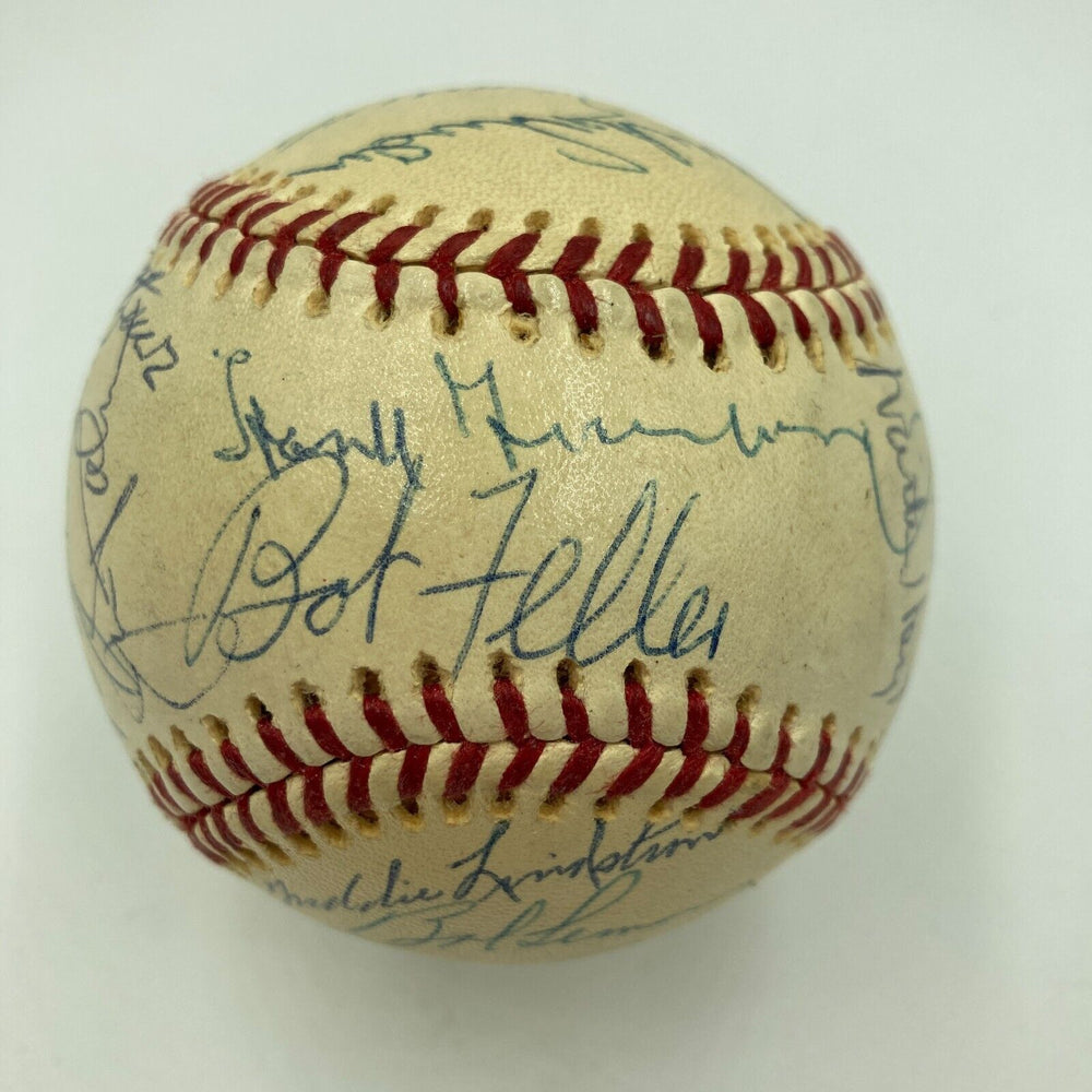 Hank Greenberg Stan Musial Yogi Berra HOF Multi Signed Baseball 27 Sigs JSA COA