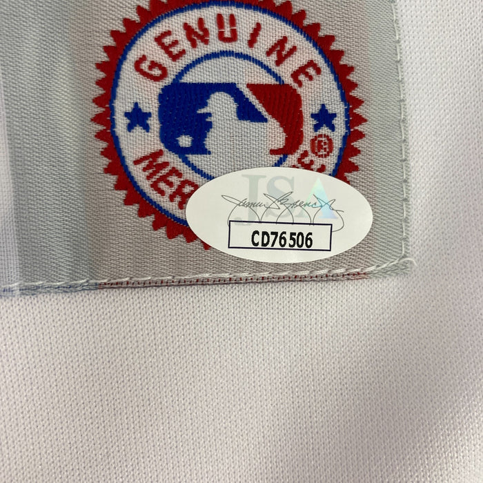 Nolan Ryan Signed 1990's Russell Texas Rangers Game Model Jersey JSA COA