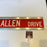 Dick Allen Twice Signed 6x30 Street Sign Richie Allen Drive JSA COA