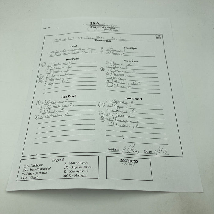 1969 New York Mets WS Champs Team Signed Baseball Tom Seaver Nolan Ryan JSA COA