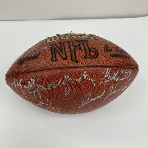 Seattle Seahawks Team Signed NFL Game Used Wilson Football Matt Hasselbeck