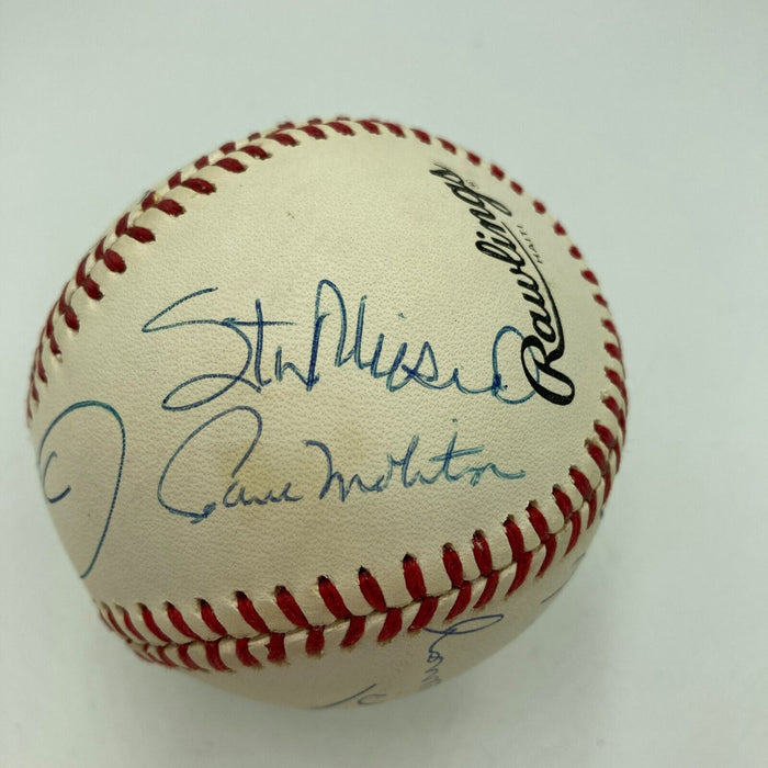 Willie Mays Hank Aaron Stan Musial 3,000 Hit Club Signed Baseball 13 Sig JSA COA