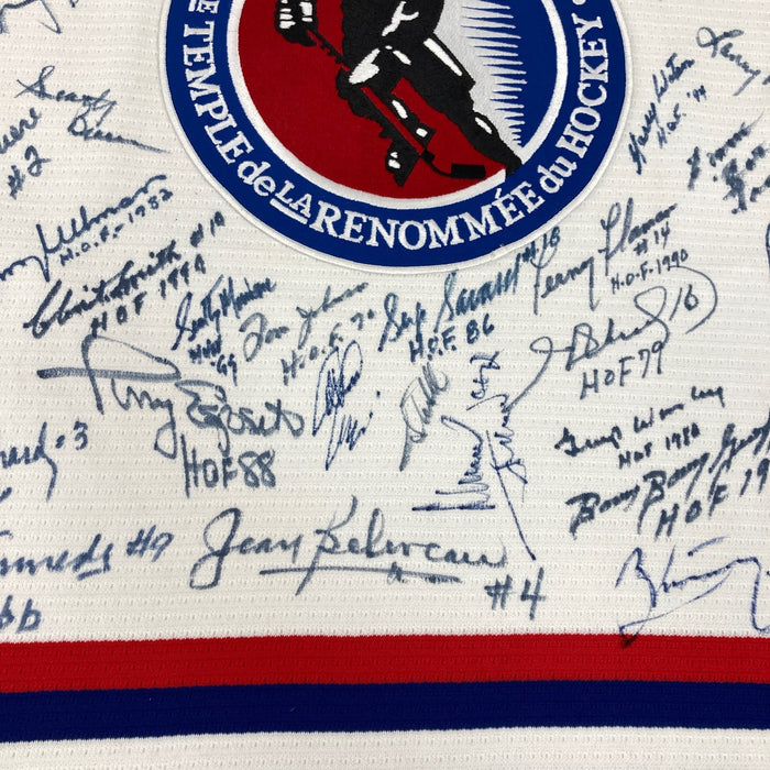 NHL Hall Of Fame Signed Hockey Jersey With 63 Signatures! Wayne Gretzky JSA COA