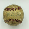 1949 Cleveland Indians Team Signed Game Used American League Baseball JSA COA